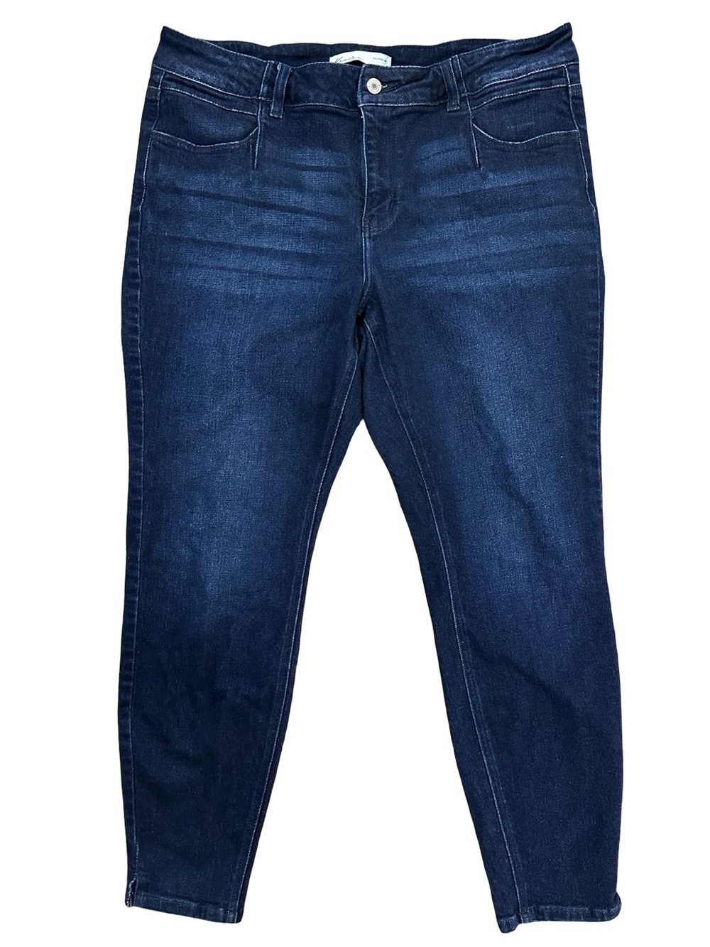 KanCan Skinny Mid Rise Jean Size 31 Stretchy Dark Wash Comfy Curve Everyday